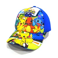 Pokemon Baseball Cap Pikachu Beach Anime Character Funny Hat Outdoor Sports Ultraviolet Sunhat Kawaii Kids Toys Birthday Gift 2