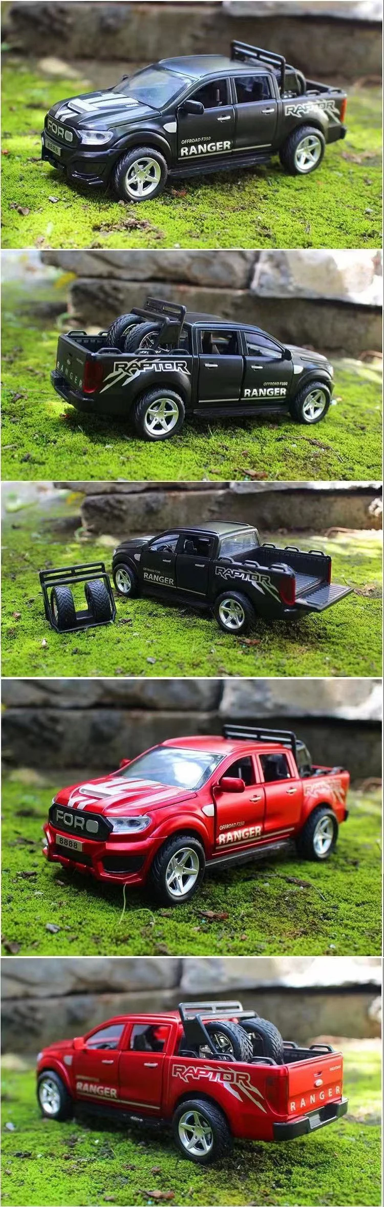 Camionnette Chevrolet Cameo 1955 Avec Remorque – Miniature 1:64 Johnny Lightning, Neuve
