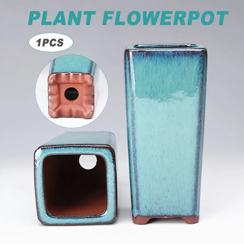 Ceramic Flowerpot Succulent Flower Planting Pot Office Desktop Decoration For Garden Yard Living Room Balcony Ornaments