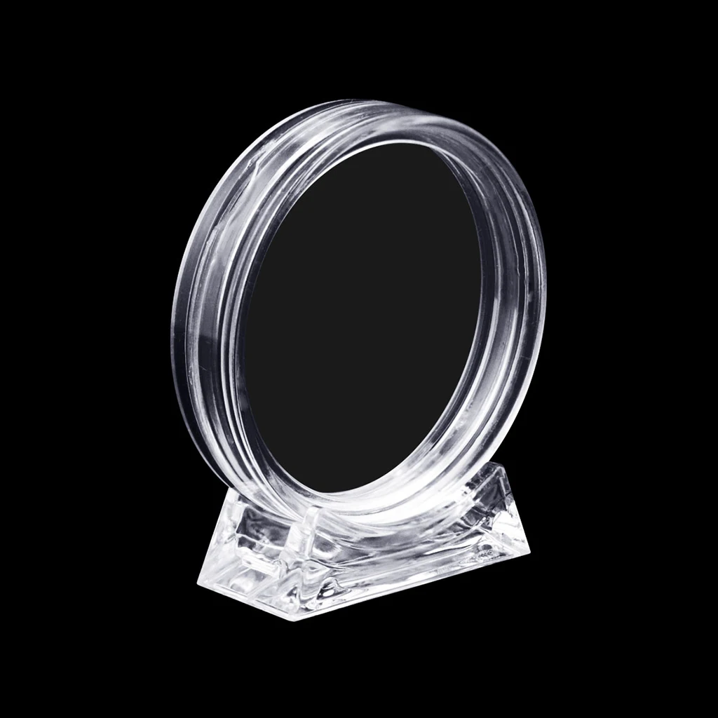 10 Supports Pour Capsules à Pièces (40mm) Avec Joints - En Plastique Transparent, Pour Présenter Et Protéger Les Collections