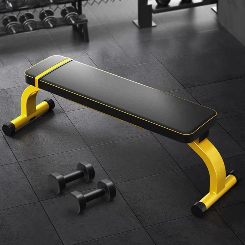 Dumbbell bench bench press folding flat home fitness chair gym exercise equipment barbell hip push