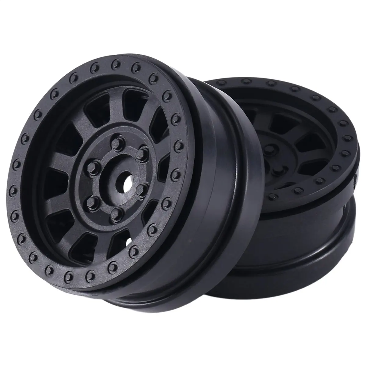Y61A 신형 4개 플라스틱 비드락 1.9 휠 허브 휠 림 1/10 RC 크롤러 자동차 SCX10 Wraith RR10 Capra RBX10 TRX4,3용