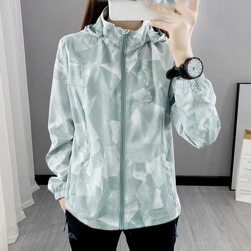 Summer Women Ice Silk Sun Protection Clothing Long Sleeve Breathable Quick  Dry Skin Windbreaker Outdoor Camping Hiking UV Jacket - AliExpress