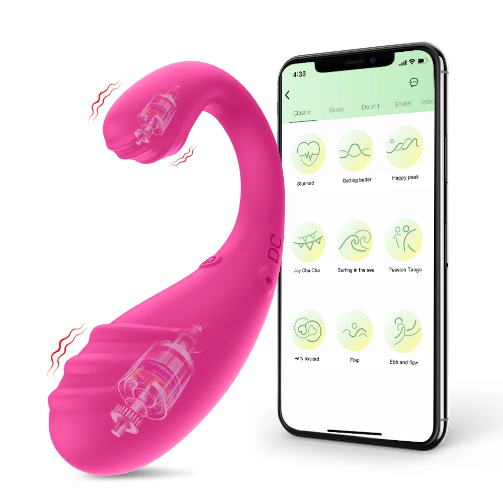 Dual Motor APP Bluetooth Control Vagina Vibrators Clitoral G Spot Vibrating Stimulator Wearable Anal Massager Sex Toys for Women