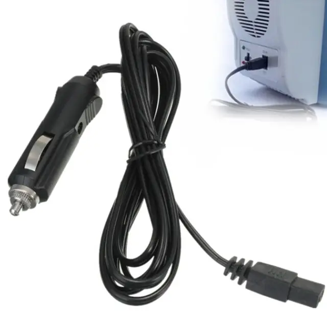 Extension Cord Cigarette Lighter Plug In Cooler Pin Connection Car Fridge Cable Portable Power Wire Plug