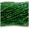 Veemake Dark Green Chrome Diopside Round Faceted Natural Stone Small Jewelry Beads 08269 1