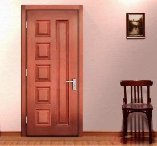 China supplier fire proof cheap exterior solid wood doors 6
