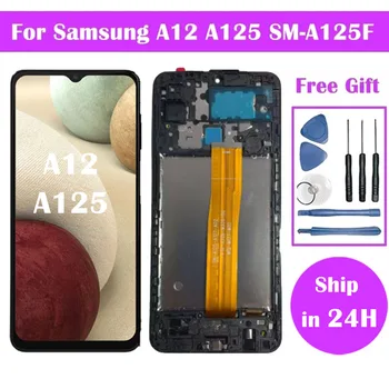 Pantalla Per Samsung Galaxy A12 LCD A125F SM-A125F A125 Display LCD Touch Screen Digitizer Per Samsung A12 Schermo LCD
