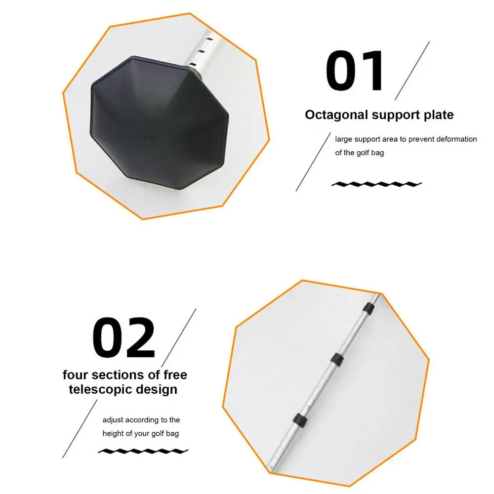 Golf Travel Bag Support Pole Telescopic Golf Bag Suppor Accessories Golf Club Bag Accessories Golf Support Stick Aluminum Alloy