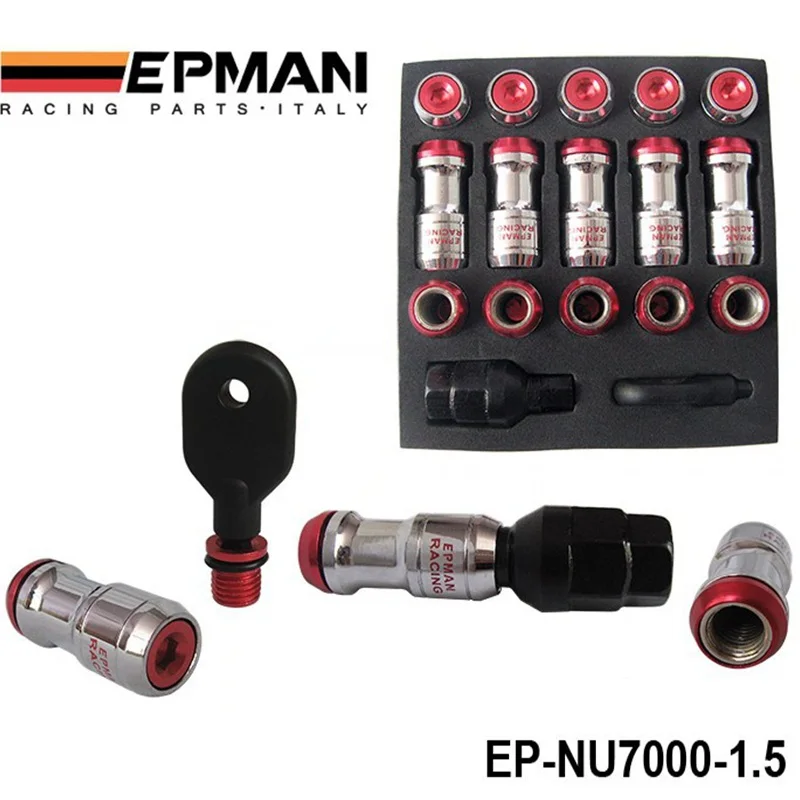 Authentic EPMAN Acorn RIM Racing Lug Wheel Nuts Screw M12 X1.5 Or M12 X1.25 20PCS Car For Toyota For Volkswagen EP-NU7000