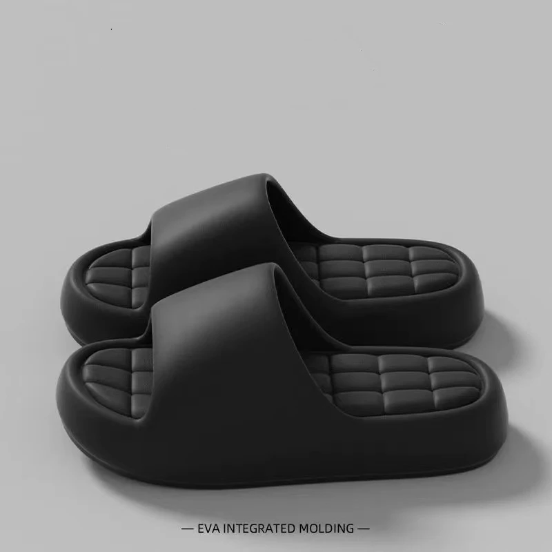 Women Summer Slippers Bathroom Shower Shoes Thick Soft Sole Non Slip House Slippers Men Fashion Lightweight Beach Sandals - 3
