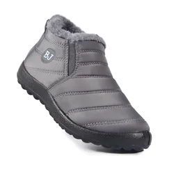Men's Waterproof Winter Hiking Boots - Durable Outdoor Footwear - 45 (BJ-Grey)