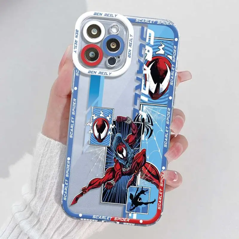 スパイダーマンスマイルgwenパンクホビークリアケースforApple,iPhone