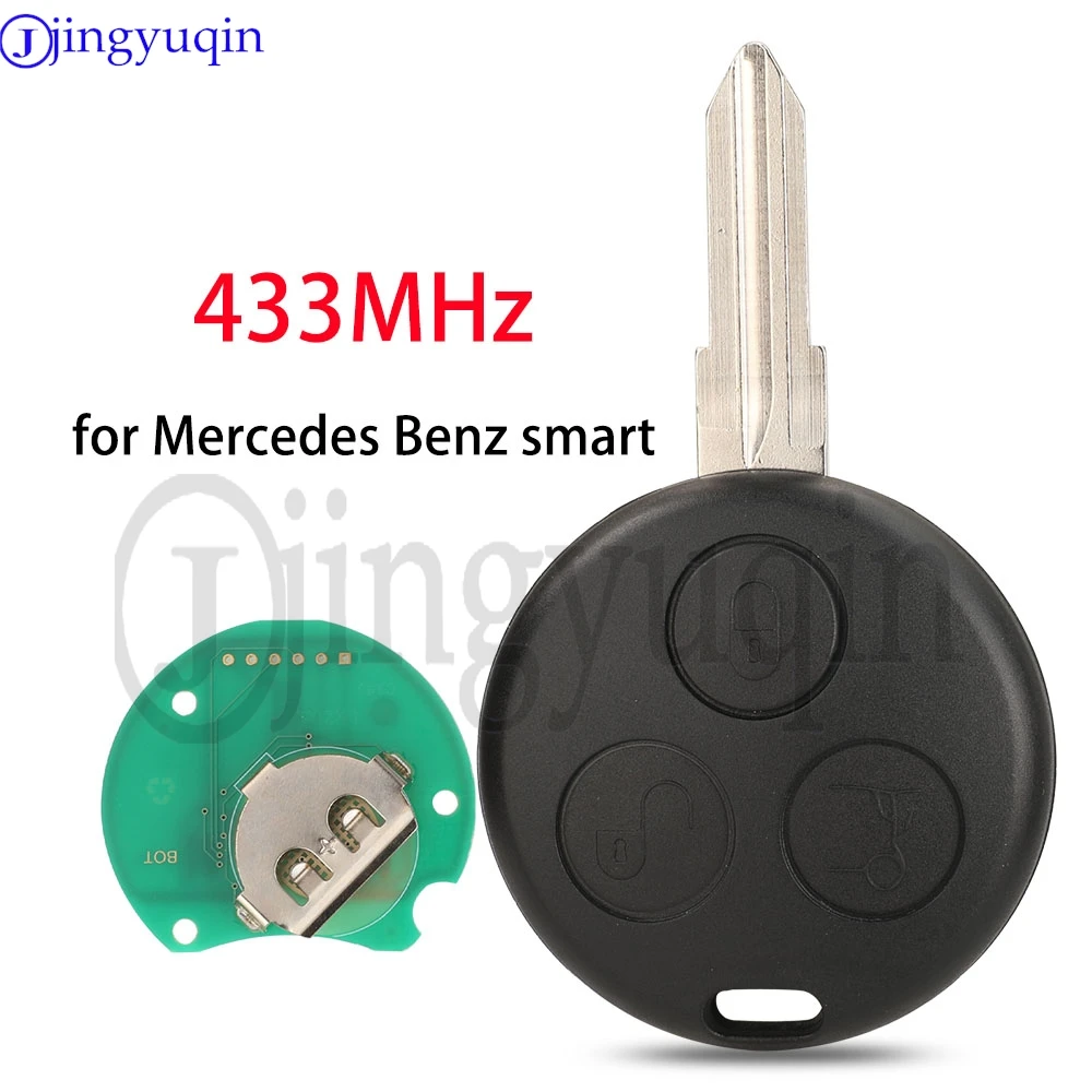 Per MERCEDES-Benz Smart Fortwo Passion Roadster Cy 2000 2001 2002 2003 2004 2005 2006 433MHz Chiave A Distanza Dell'automobile Fob  34