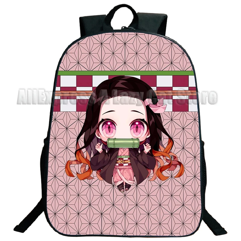Demon Slayer Kimetsu No Yaiba Backpack for Girls Boys Kamado Nezuko Travel Rucksack Anime Teens School Knapsack 4