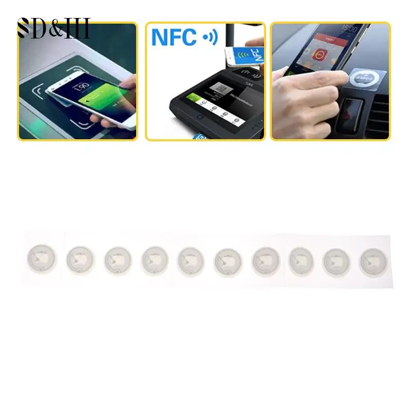 

10pcs NFC Tag NFC213 Label 213 Stickers Tags Badges Lable Sticker 13.56mHz For Huawei Share Ios13 Personal Automation Shortcuts