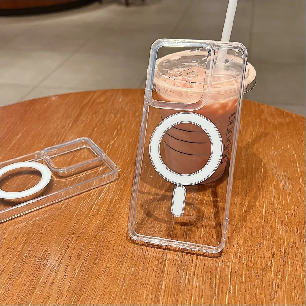 Magnetic Transparent Magsafe Wireless Charging Phone Case