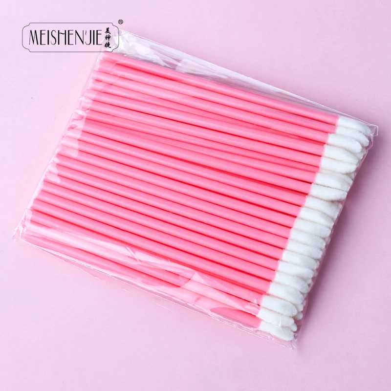 50/100Pcs Makeup Lip Brush Disposable Lip Glossy Wands Applicators Cleaner brushes makeup tools Lipstick Mascara Wands