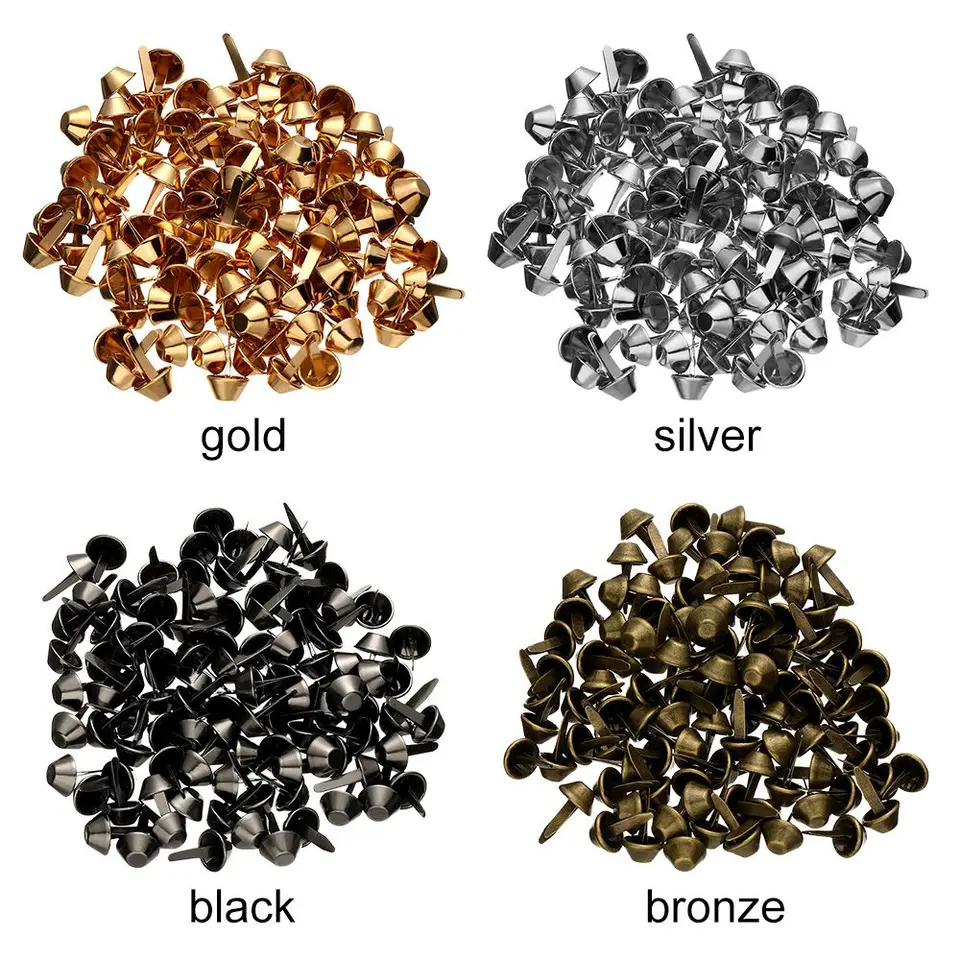 RIVET,Gold--sac En Métal Doré, 20 Pièces, Pieds Rivets, Clous Percés Pour Sacs à Main, Vêtements