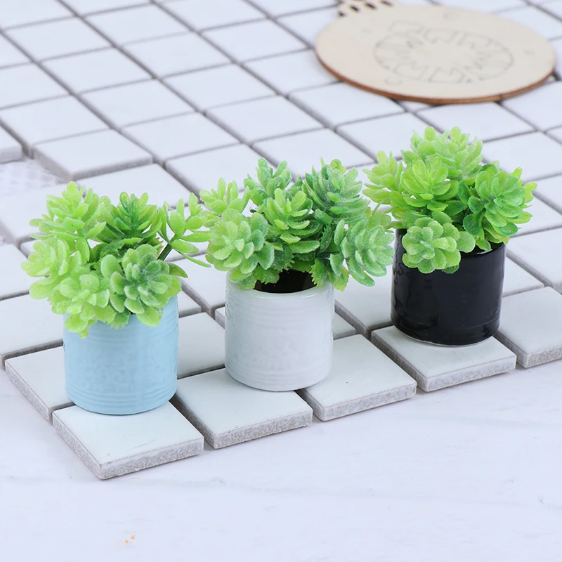 

1:12 Миниатюрный Кукольный домик, искусственное растение, Цветочная композиция, мебель