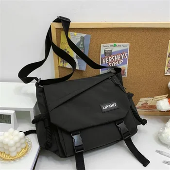 Youth Fashion Nylon Crossbody Bags for Women Handbags Shoulder Bag Large Capacity Solid Canvas Messenger Bag Girls School Bags 1