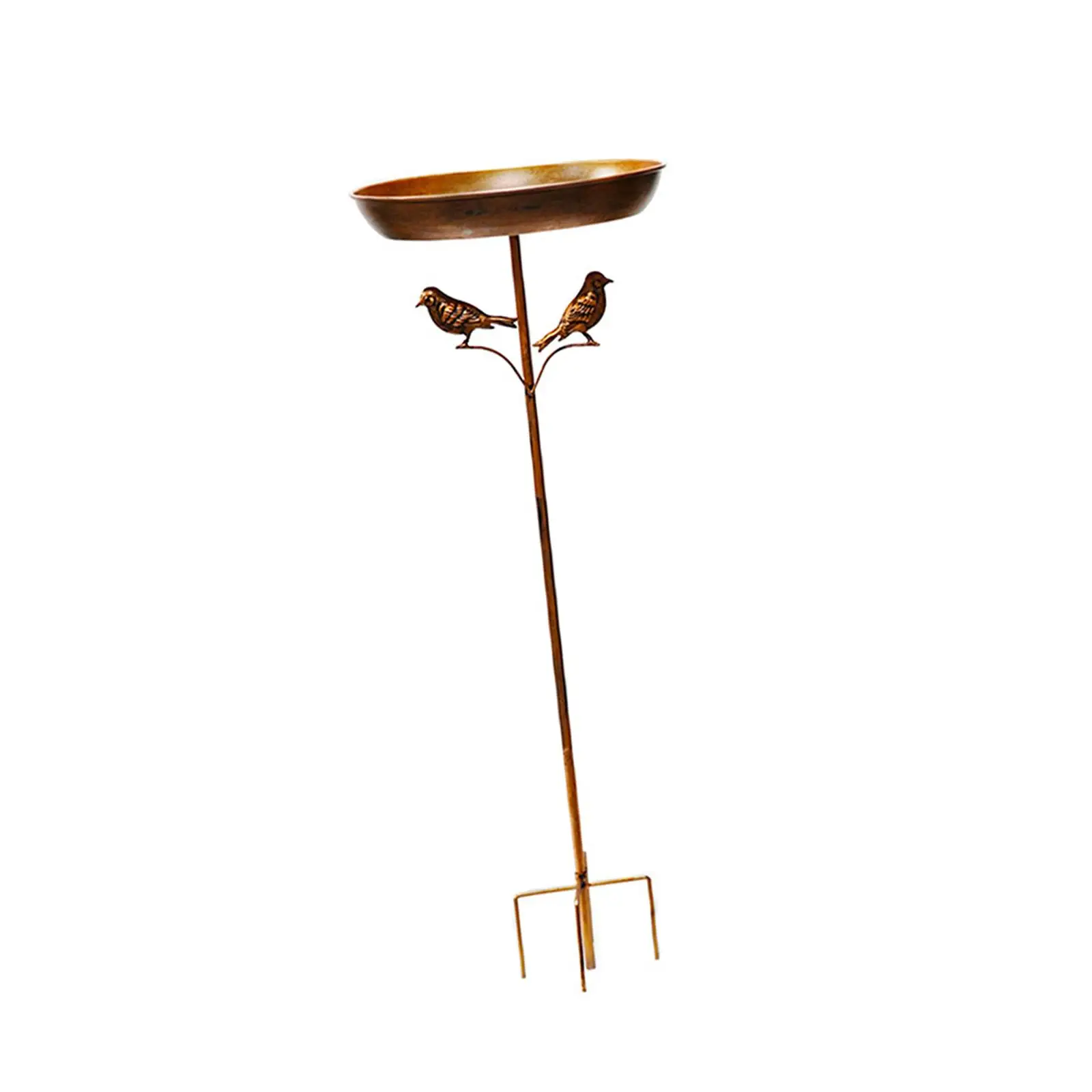 Bird Bath, Freestanding Birdbath Metal Decor Stand 5 Pronged Base Feeder Bowl Bird Feeder for Outdoors Patio Bird Bath, Freestanding Birdbath Metal Decor Stand 5 Pronged Base Feeder Bowl Bird Feeder for Outdoors Patio