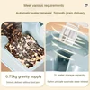 Automatic Cat Feeder Water Dispenser Set, 2 In 1 Tilted Automatic Pet Food And Water Feeder Gravity Food Feeder and Waterer 4