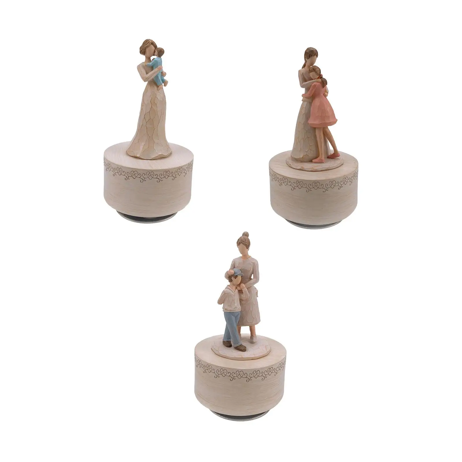 Mother Day Gift Music Box Resin Musical Box Wind up Music Box for Mother`s Day Gift Thanksgiving Presents Birthday Gifts