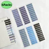 6 Packs 1200 Sheets Transparent Sticky Notes Self-Adhesive For Annotation Books Clear Notepads Memo Bookmarks Pad Tabs 2