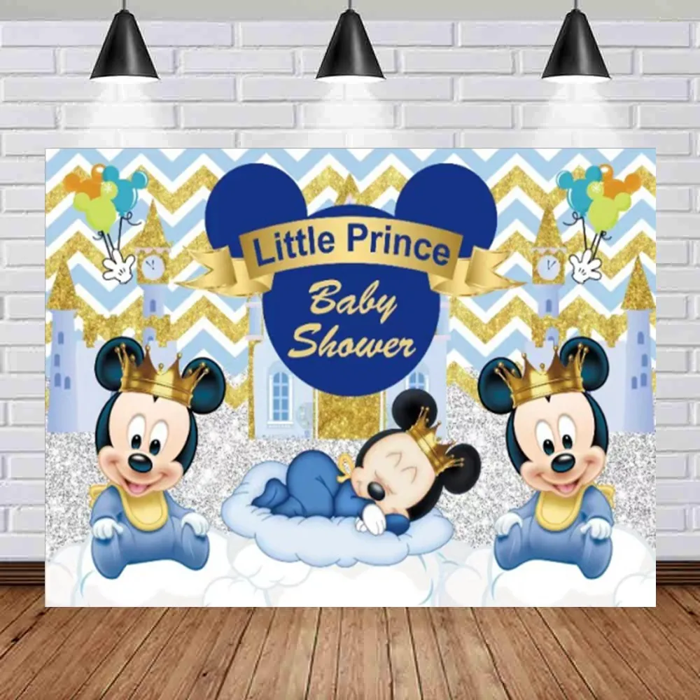 Gold Royal Mickey Mouse Baby Shower Yellow Royal Mickey Mouse Baby