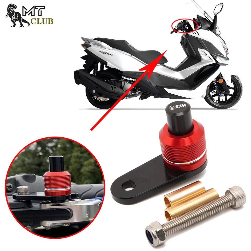 

2023 Motorcycle CNC Accessories Brake Lever Parking Button Semi-automatic Lock Switch For SYM CRUISYM300 Cruisym 125 180 250 300