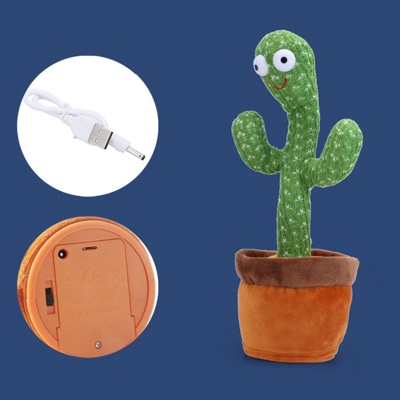 USB Power Supply Cable For Dancing Cactus Toys Charging Cable Replacement Cord Dancing cactus toys  Micro Usb Charger Cord