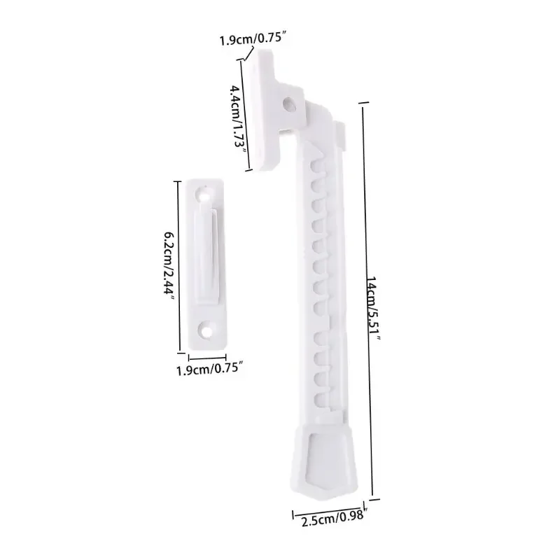 New ABS Window Wind Brace home casement Catch Stay position stopper limiter latch child safety window blocking lock hardware