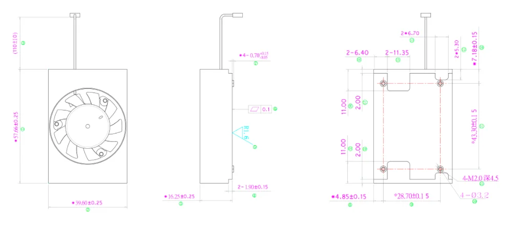 Aluminum Heatsink with Fan for Jetson Orin NX/Orin Nano/Xavier NX Module