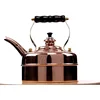 Tea Kettle No. 1, Solid Copper Whistling Tea Kettle for Gas and Electric Stoves, 1.9 Quart Tea Pot with Stay Cool Ergonomic 1