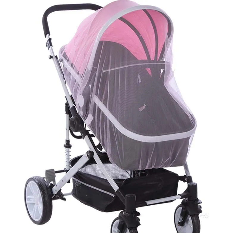 

150cm Baby Stroller Mosquito Net Pushchair Pram Insect Shield Net Mesh Safe Infants Protection Mesh Cover Stroller Accessories