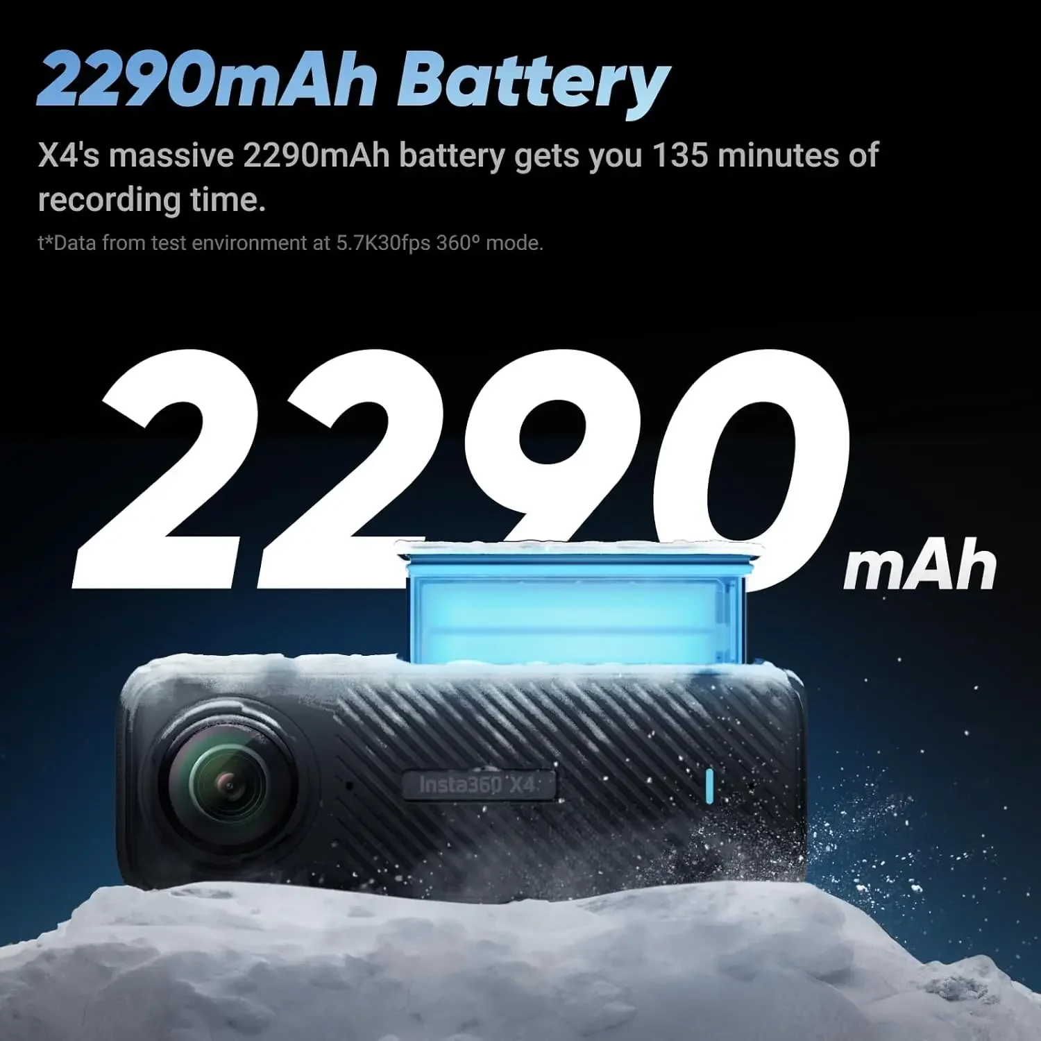 Insta360 X4-Waterproof 8K 360 Action Camera, 4K Wide-Angle Video, AI Editing, Stabilization, for Sports, Travel, Outdoor action camera