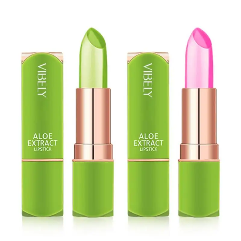 

Aloe Lipsticks Temperature Color Change Lip Care Lip Gloss Repair Moisturizing Lip Balm Aloe Lip Care Jelly Lipstick