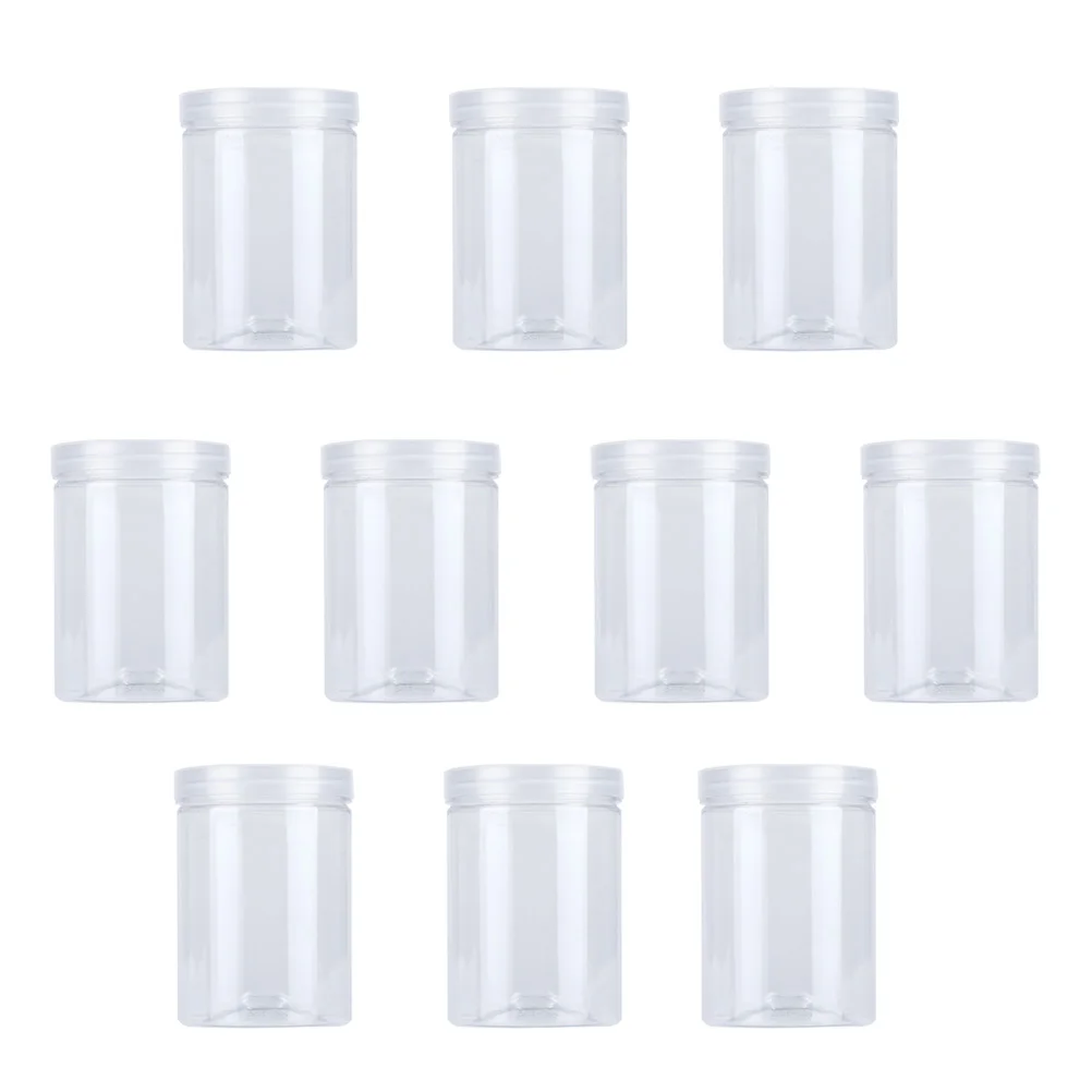 

Food Jar Transparent Kitchen Sealed Plastic Can Snacks Containers with Lid Organizer Box for Candy Cookies Tea