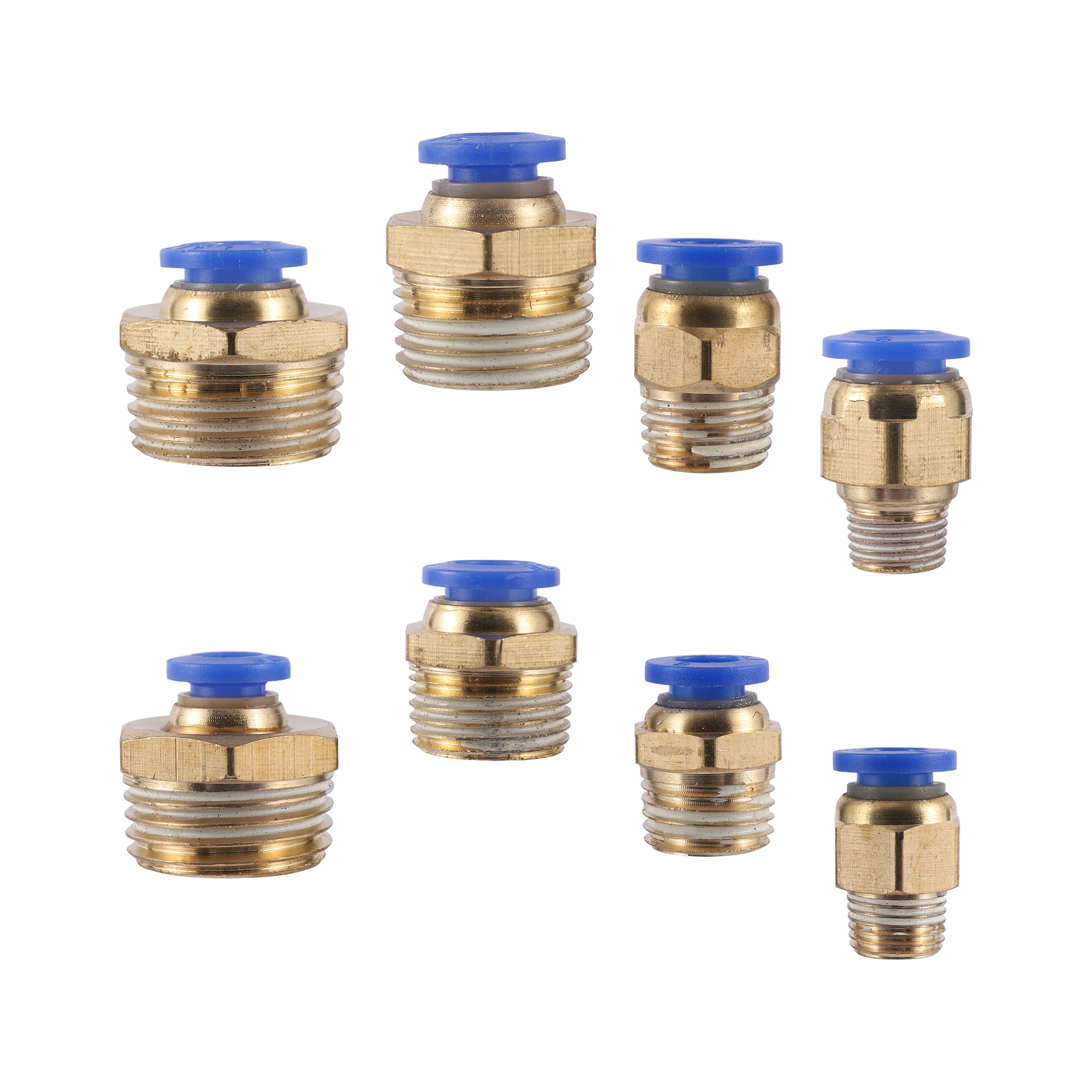 

6/8 mm Connection Tube Fittings for 1/8" 1/4" 3/8" 1/2" Male Air Tool Fittings Garden Irrigation Quick Release Connectors