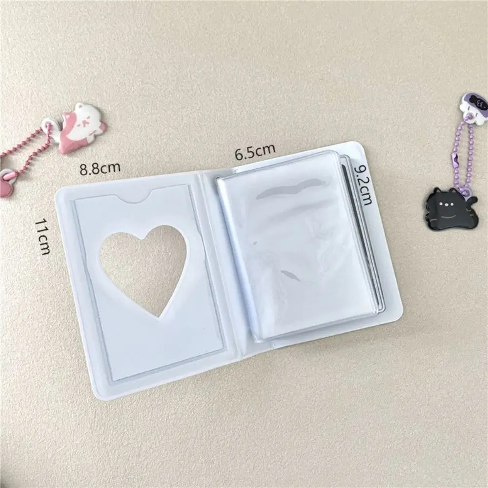 Cute Bear Photo Album 3 Inch Love Heart Hollow Picture Storage Case Kpop Card Binder Name Card Book Photocard Holder