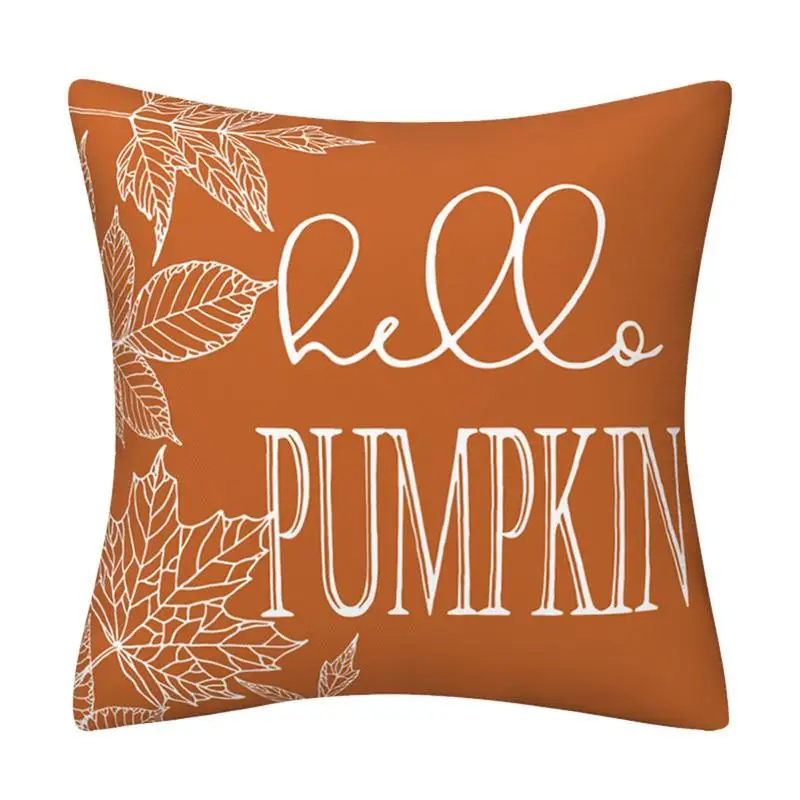 

Throw Pillow Covers Thanksgiving Pillow Cases Soft Fall Decor Pillow Covers Orange Pumpkin Fall Pillowcases For Couch Sofa