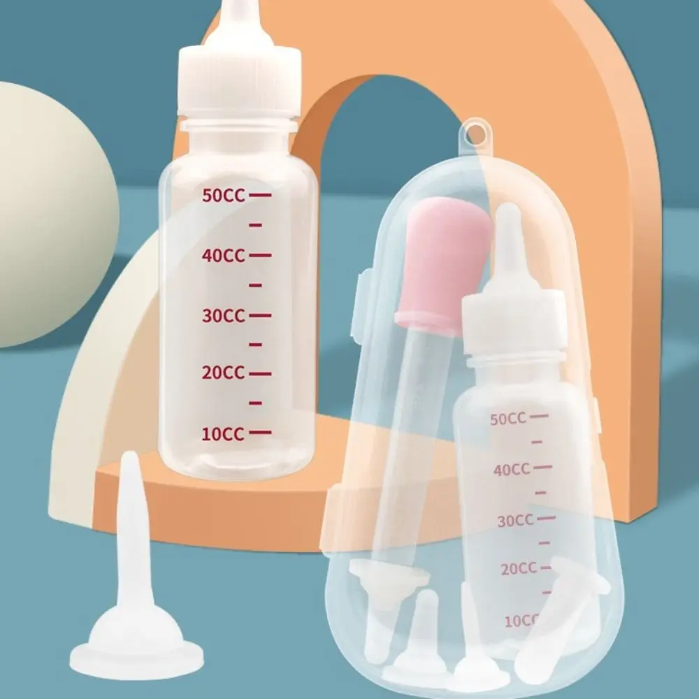 강아지 고양이 수유 병 세트, 애완 동물 개 고양이 수유 물 우유 피더, 신생아 고양이 마시는 병, 애완 동물 수유 용품