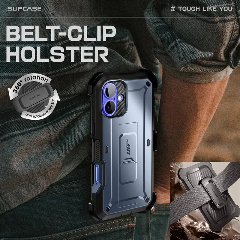SUPCASE Heavy Duty Rugged Full-Body Phone Case with Built-in Screen Protector