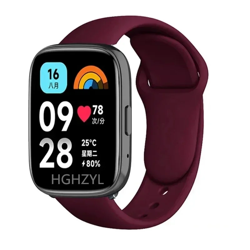 Soft Silicone Replacement Strap for Redmi Watch 3 and Lite Models