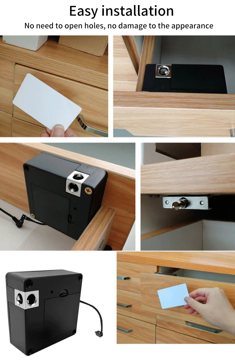 TTLOCK APP Cabinet Lock Drawer Invisible Electronic Lock 13.56M Rfid Card Smart