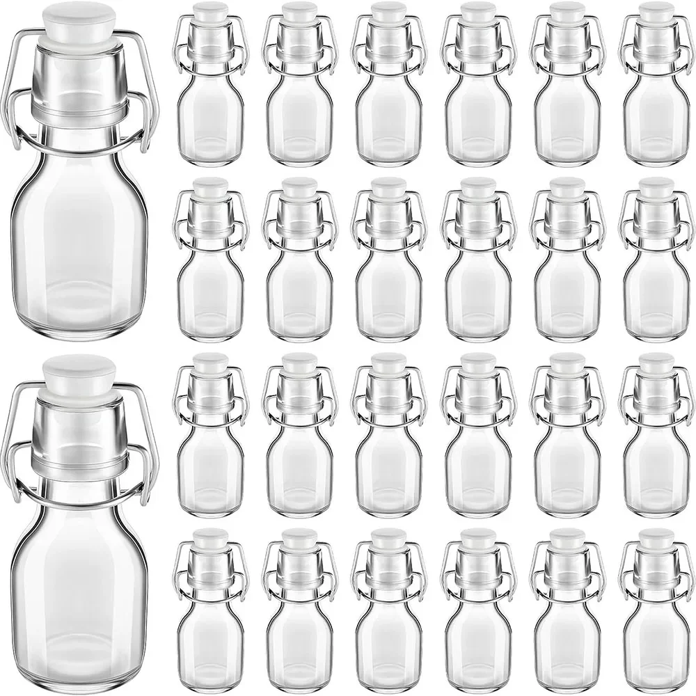 

Themed Stoppers Party oz Crafts Flip Wedding Pcs Favors Mini With Swing Glass Top Bottles for Decoration 8 2
