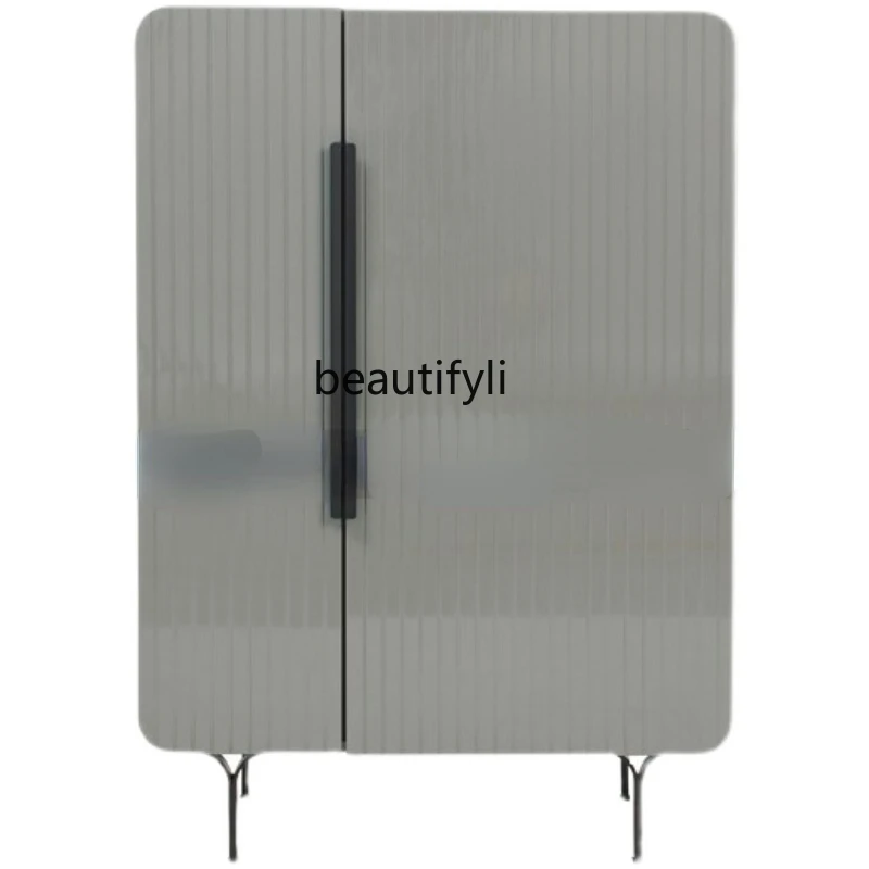 

yj Nordic Living Room Wine Cabinet Modern Minimalist Wall Sideboard Cabinet Small High-End Entry Lux Locker