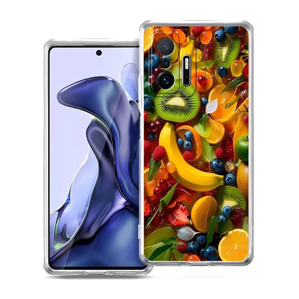 Soft Transparent Cartoon Fruit Phone Case