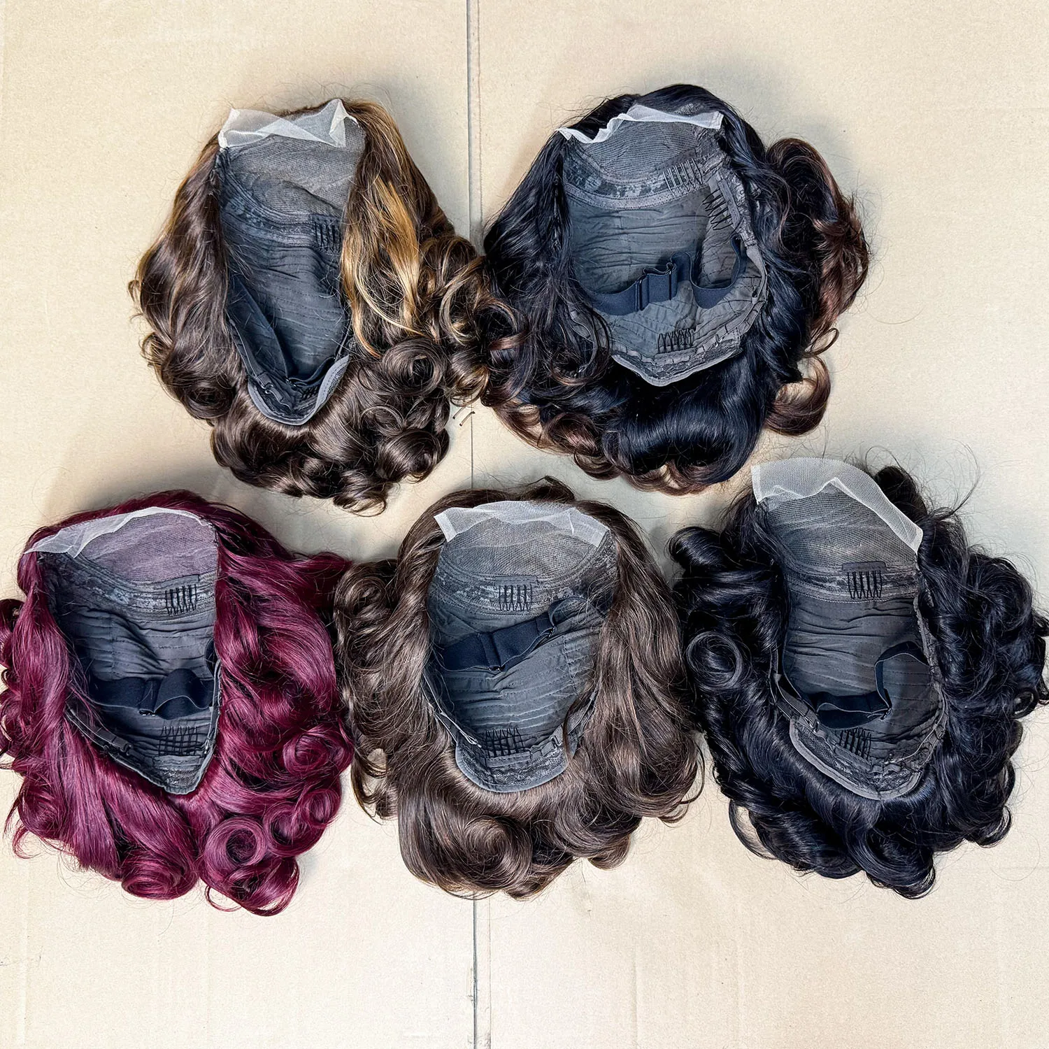 280% Density 5x5 Transparent Lace Closure Wigs Loose Bouncy Human Hair Wigs Real Human Hair Wave Curly Wigs for Black Women